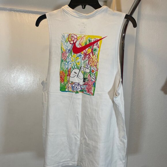 Nike x Flabjacks Dream Dream Drift Dri-Fit Tank Top White RARE - Picture 4 of 4